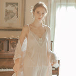 氣質女神棉質浴袍三件套 / 粉色 / ✧106651