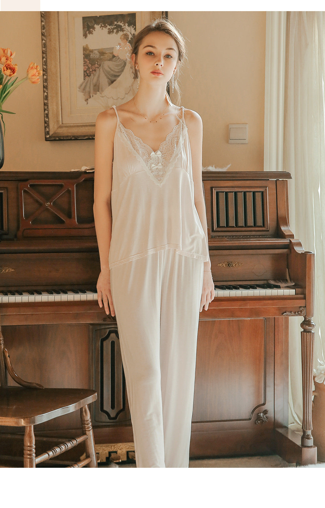 氣質女神棉質浴袍三件套 / 粉色 / ✧106651