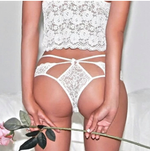 性感蕾絲鏤空內褲 / 白色 / ✧220111
