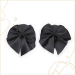 蝴蝶結亮片乳貼 / 黑色 / ✧410361