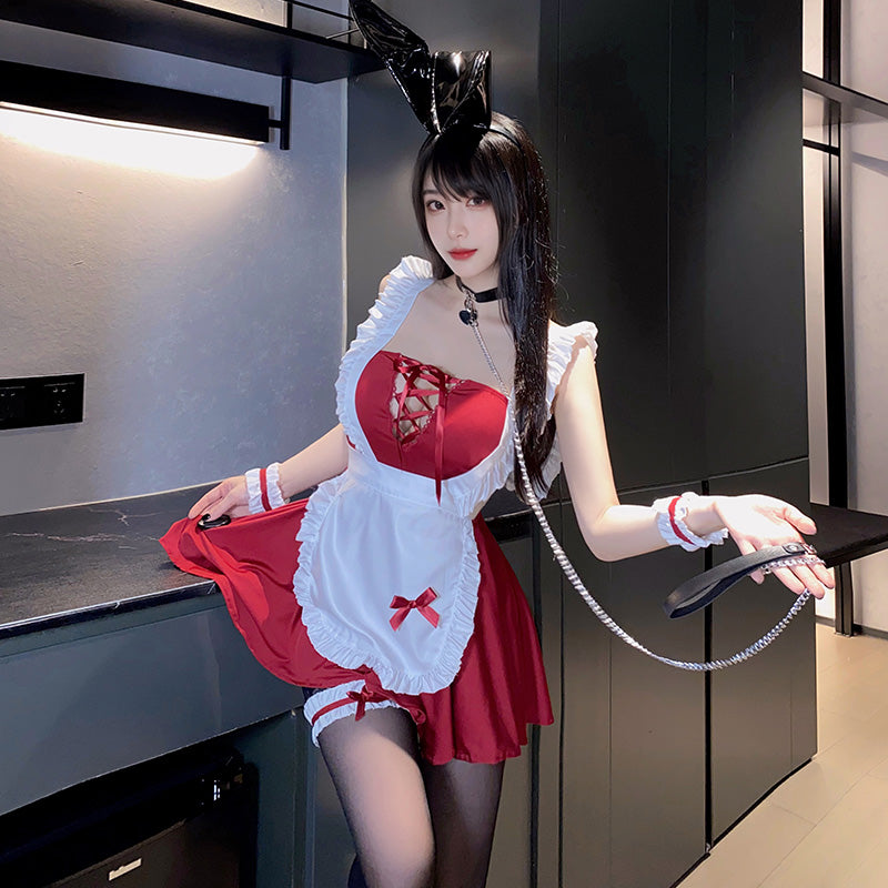 主人的甜點女僕cosplay套裝 / 紅色 / ✧111161