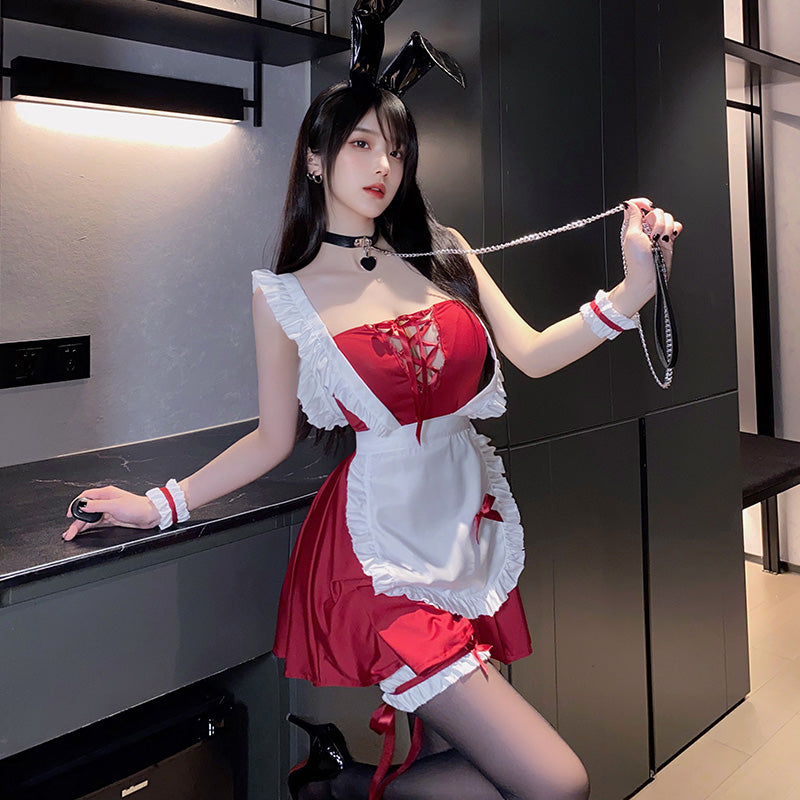 主人的甜點女僕cosplay套裝 / 紅色 / ✧111161