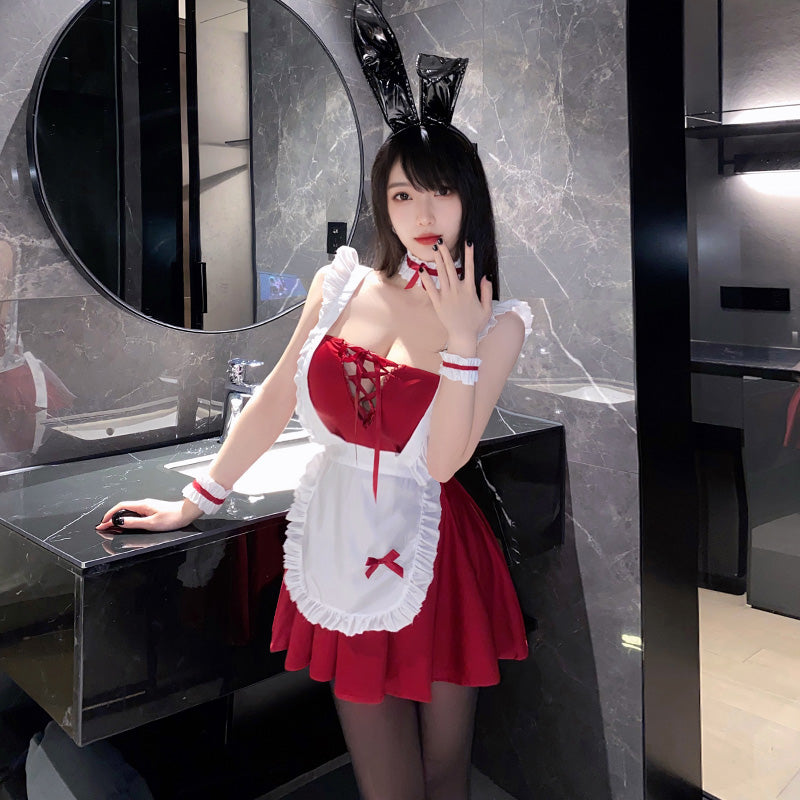 主人的甜點女僕cosplay套裝 / 紅色 / ✧111161