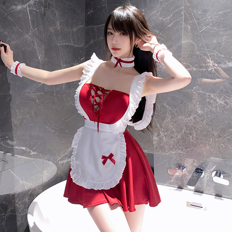 主人的甜點女僕cosplay套裝 / 紅色 / ✧111161