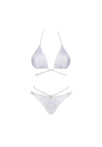 Obsessive Blancossa珠光白色bikini泳衣