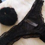 圓滾滾毛茸茸的小兔尾內褲 / 黑色 / ✧220431