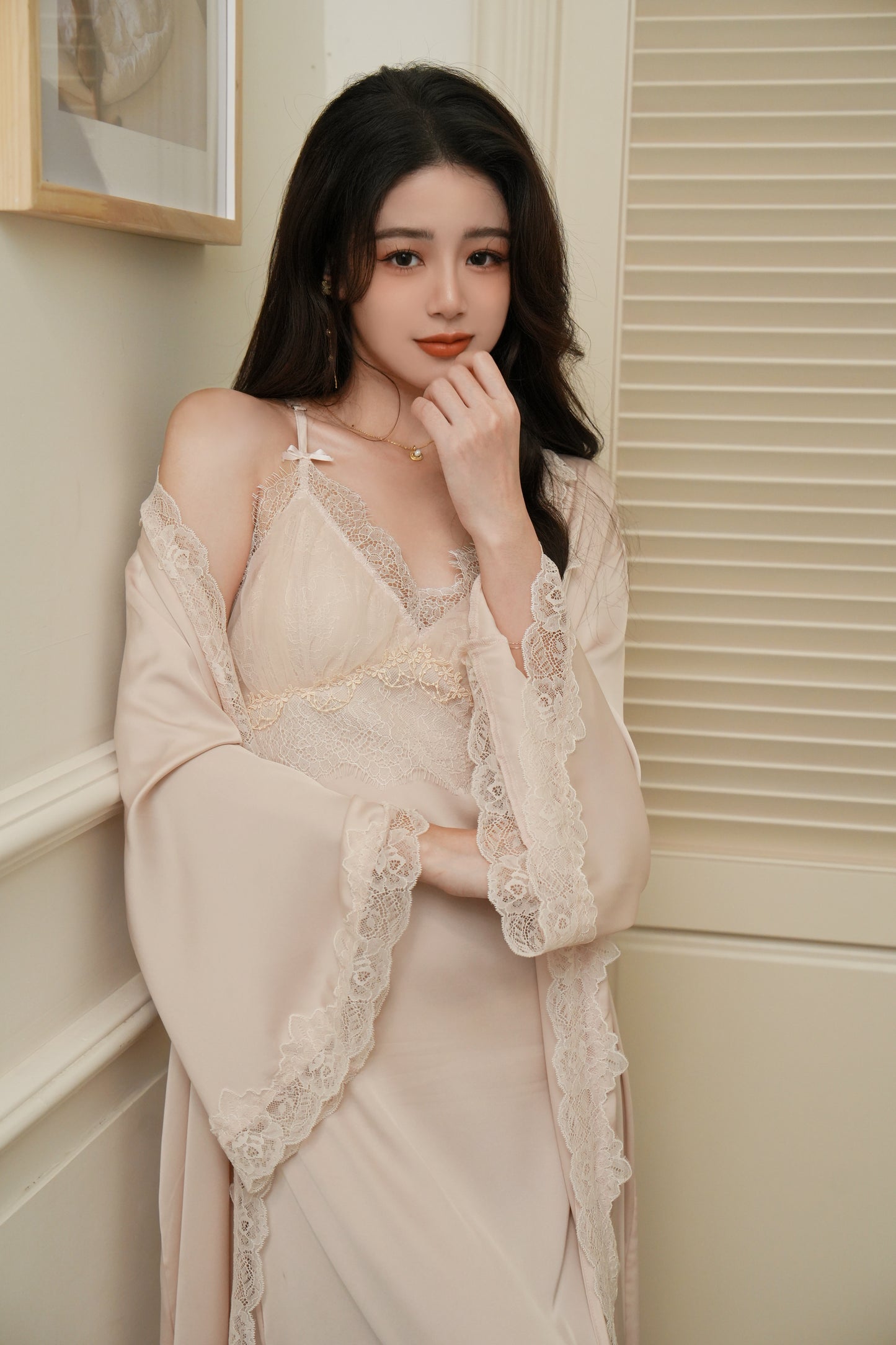 魔法公主睡袍套裝 / 香檳粉色 / ✧100210