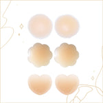 性感蕾絲矽膠乳貼 / 膚色 / ✧410051