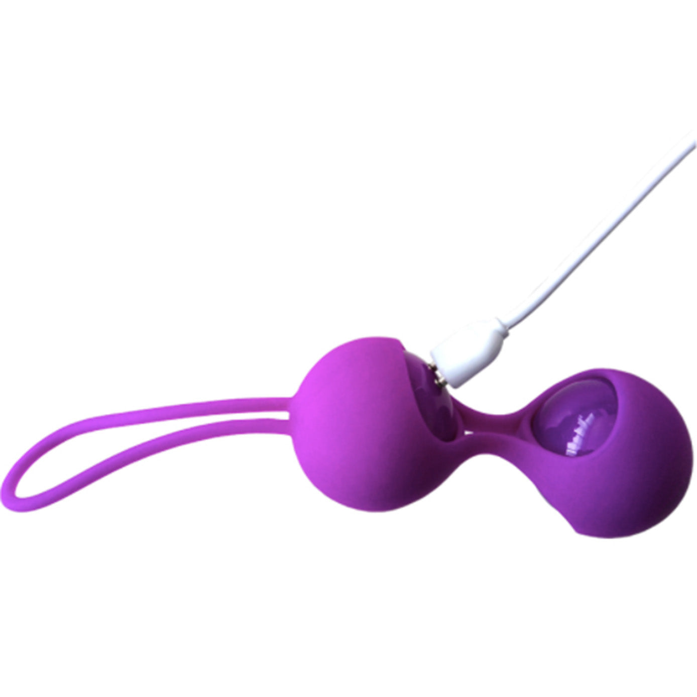 a close up of a purple pair of scissors