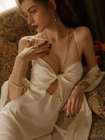 貴族小公主的絲滑睡裙 / 白色 / ✧878591