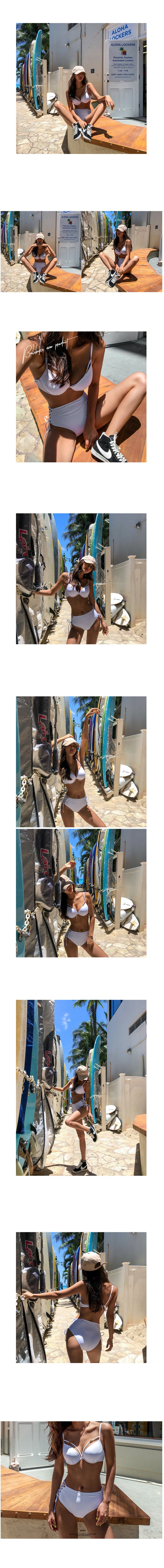 初夏細帶美胸比堅尼 / 白色 / ✧660077