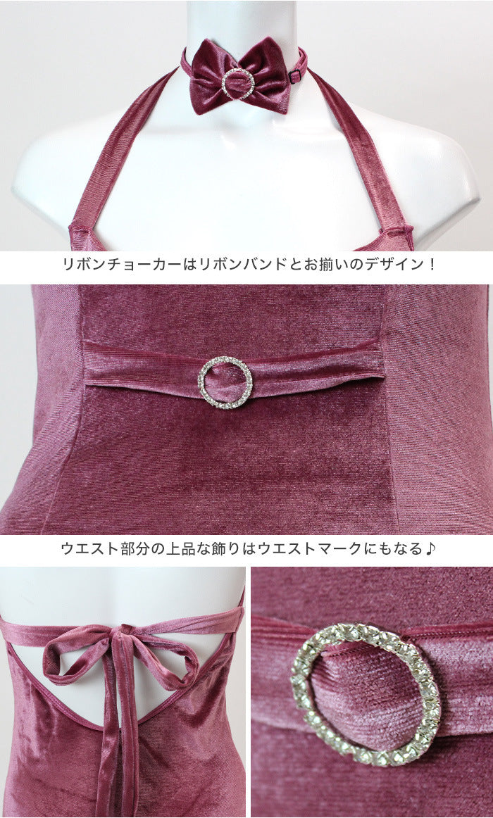 紫絲絨魅力兔女郎套裝 | 紫色 | ✧116481