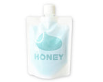 a plastic container with a toothbrush in it