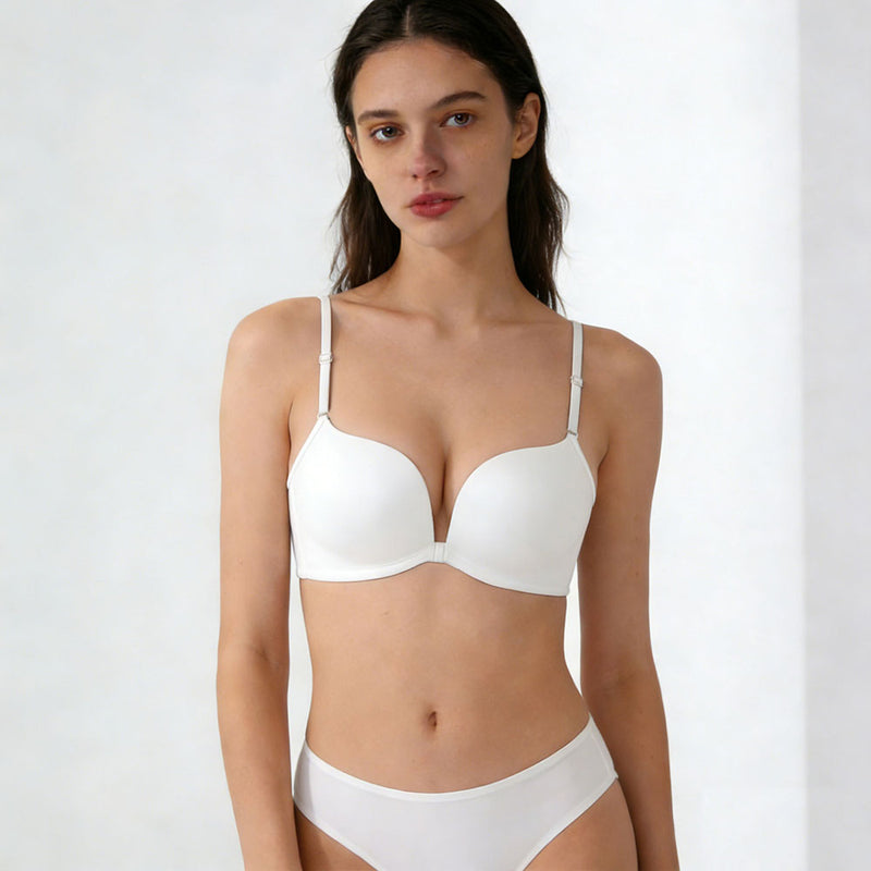 前扣聚攏魔法無鋼圈胸圍 / 黑色 / ✧200731