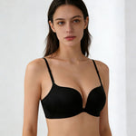 前扣聚攏魔法無鋼圈胸圍 / 黑色 / ✧200731