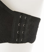 法式優雅蕾絲鋼圈無肩帶內衣套裝 / 白色 / ✧200541