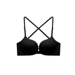 前扣聚攏魔法無鋼圈胸圍 / 黑色 / ✧200731