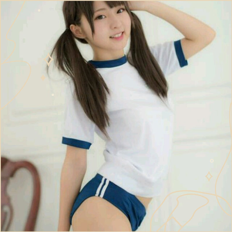 日本女學生體操服 / 藍白色 / ✧110920