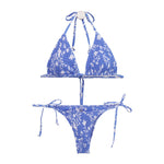 魅惑藍海綁帶Bikini泳衣 / 藍色 / ✧661693