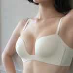 深 U 隱形魔法無痕無鋼圈胸圍 / 黑色 / ✧200573