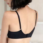 深 U 隱形魔法無痕無鋼圈胸圍 / 黑色 / ✧200573