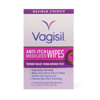 Vagisil 強效舒緩止癢私密濕紙巾