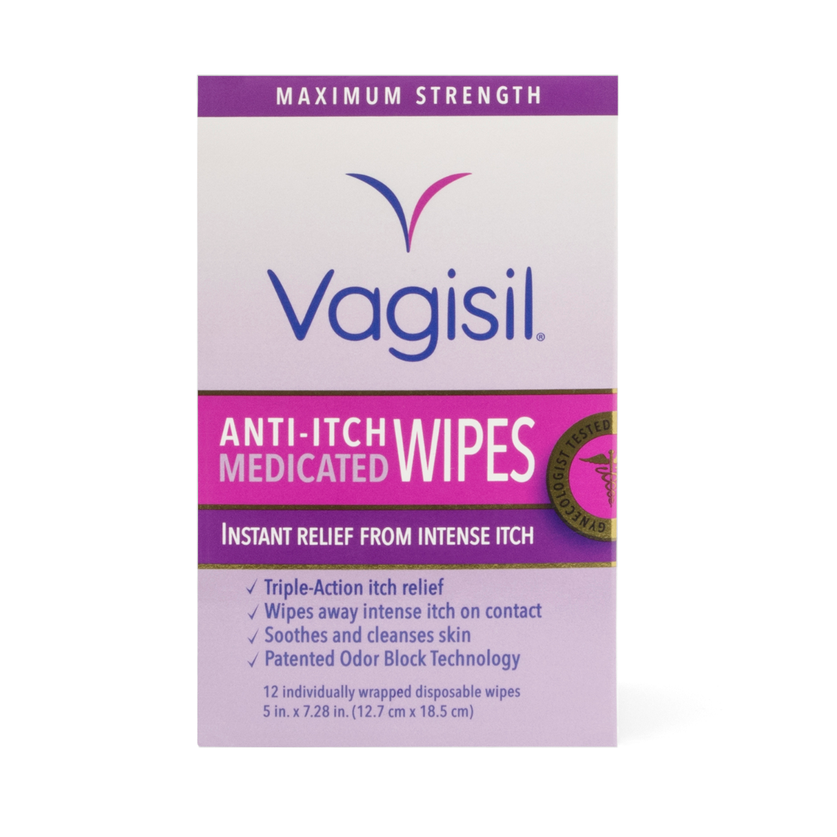Vagisil 強效舒緩止癢私密濕紙巾
