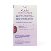 Vagisil 強效舒緩止癢私密濕紙巾