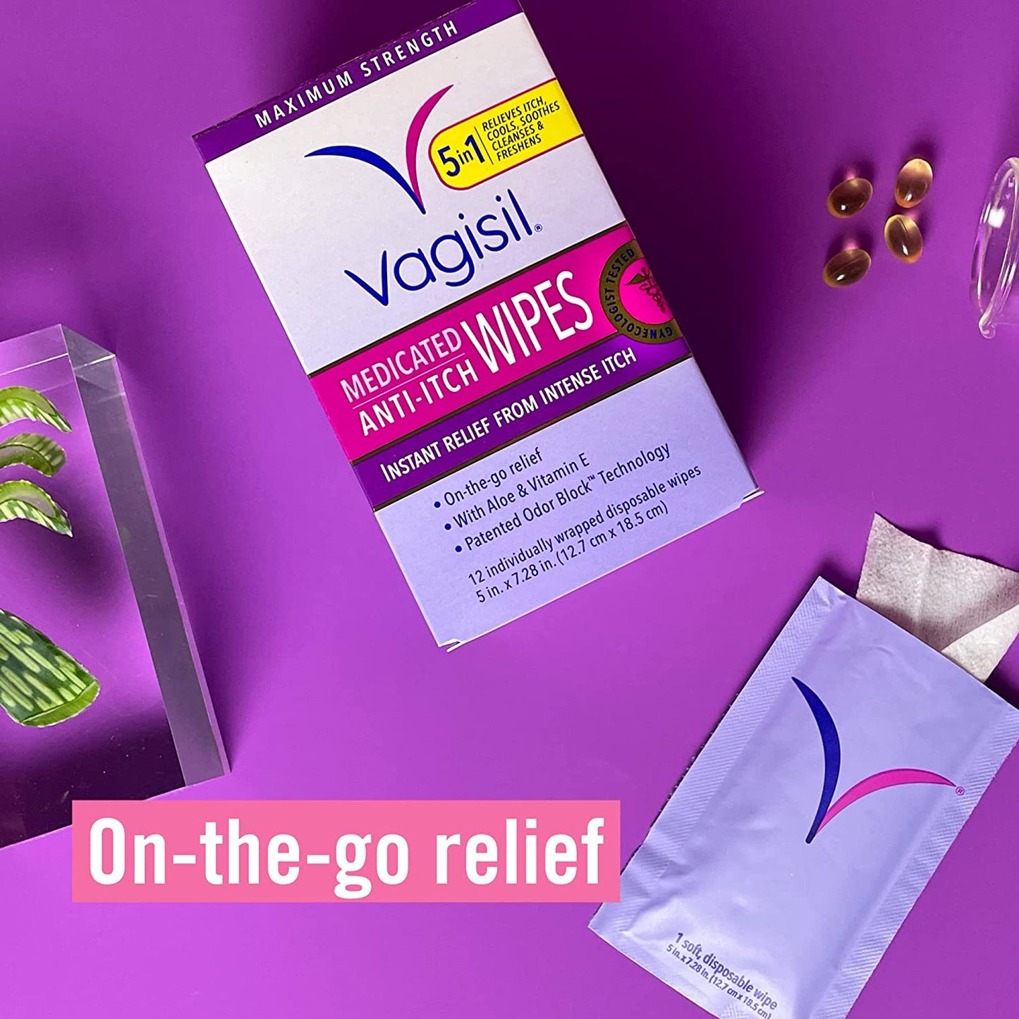 Vagisil 強效舒緩止癢私密濕紙巾