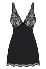 Obsessive Luvae Babydoll 有鋼圈絲滑睡衣 / 黑色