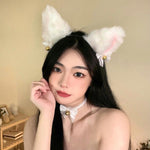 性感軟萌小貓鈴鐺頸帶 / 白色 / ✧445001