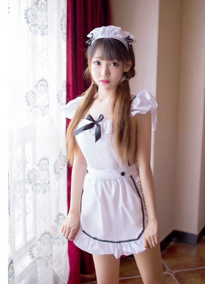 清純超軟萌女僕套裝 / 白色 / ✧111351