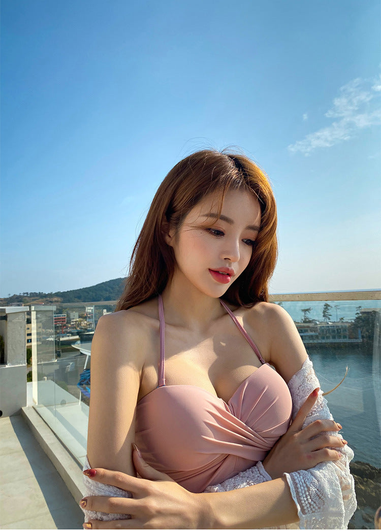 沙灘上的芭比美背連身泳衣 / 粉色 / ✧665991