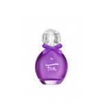a pink object with a purple <unk> on it 