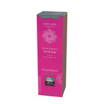 a pink box with a pink flower on it 