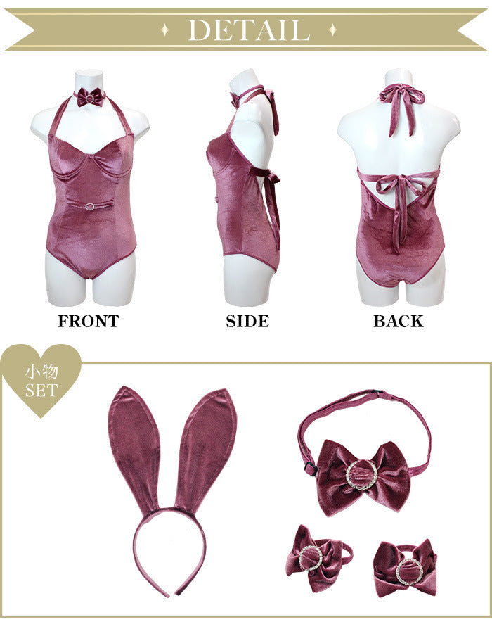 紫絲絨魅力兔女郎套裝 | 紫色 | ✧116481