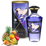 a blue and white vase sitting on a table 