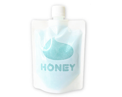 a plastic container with a toothbrush in it 