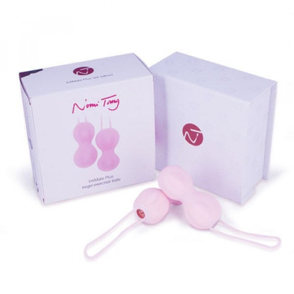 a pink box with a pink donut on it 